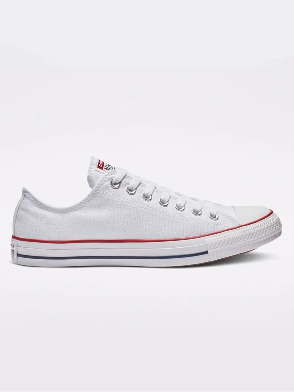 Converse Low-Top Canvas Sneakers in White | Men’s 9/Women’s 11